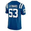 Zennovawear Men's Indianapolis Colts Shaquille Leonard Royal Vapor F.U.S.E. Limited Jersey