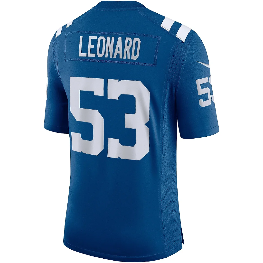Zennovawear Men's Indianapolis Colts Shaquille Leonard Royal Vapor Limited Jersey