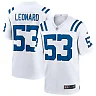 Zennovawear Men's Indianapolis Colts Shaquille Leonard White Game Player Jersey