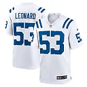 Zennovawear Men's Indianapolis Colts Shaquille Leonard White Player Game Jersey
