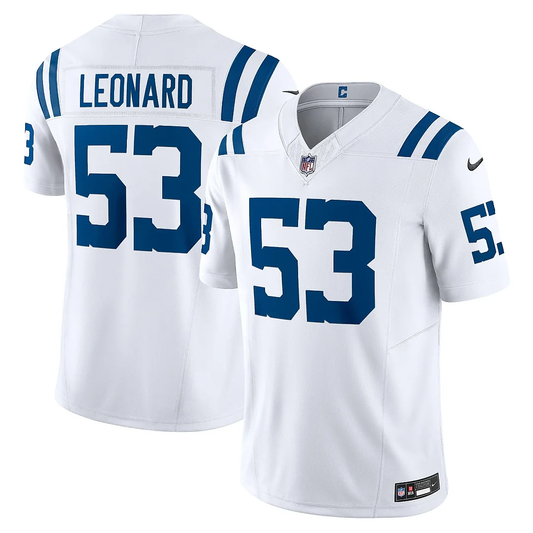 Zennovawear Men's Indianapolis Colts Shaquille Leonard White Vapor F.U.S.E. Limited Jersey