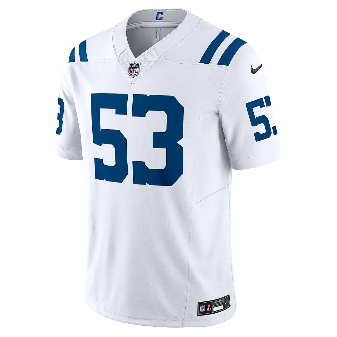 Zennovawear Men's Indianapolis Colts Shaquille Leonard White Vapor F.U.S.E. Limited Jersey
