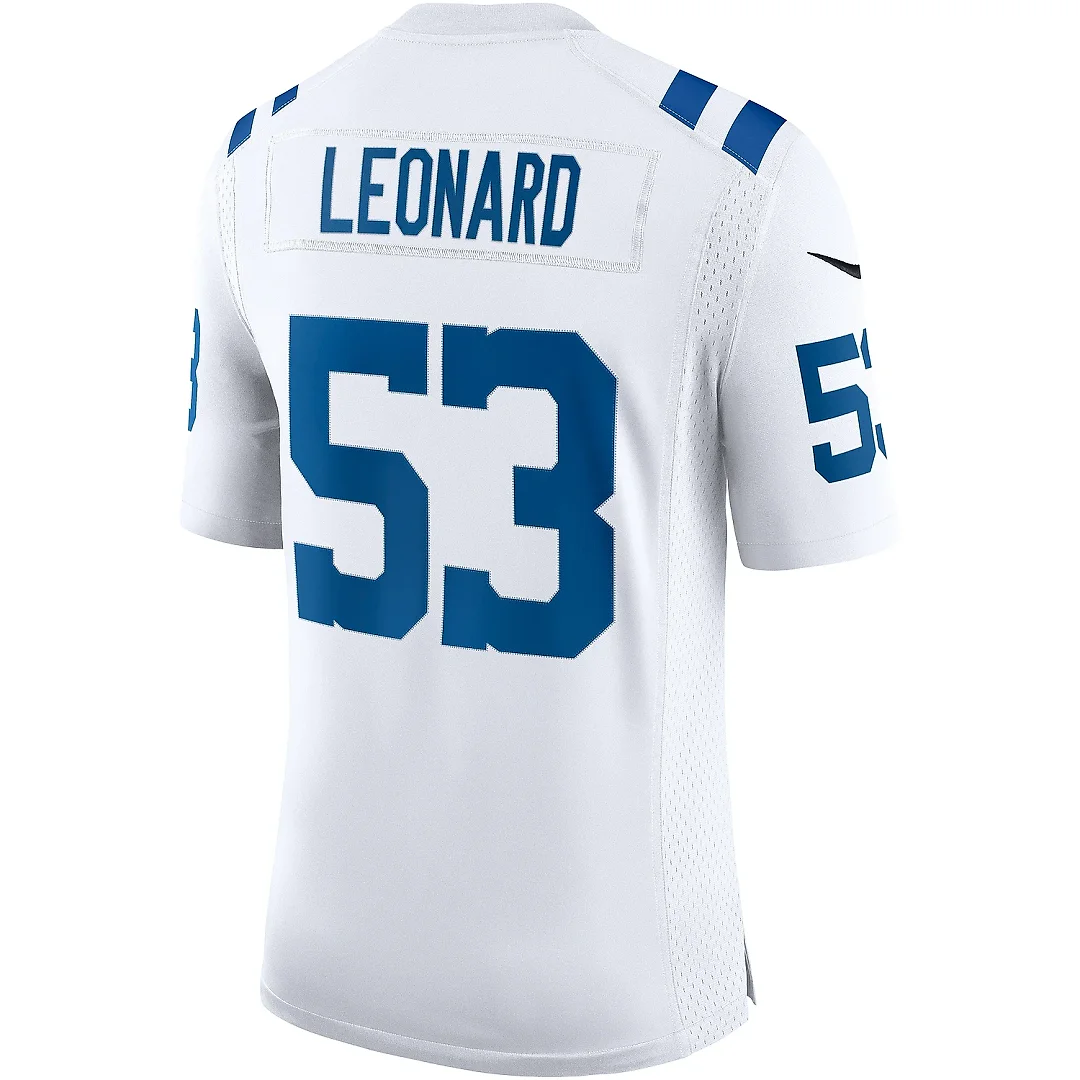 Zennovawear Men's Indianapolis Colts Shaquille Leonard White Vapor Limited Jersey