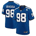 Zennovawear Men's Indianapolis Colts Tony Siragusa Royal Indiana Nights Alternate Game Jersey