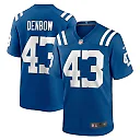 Zennovawear Men's Indianapolis Colts Trevor Denbow Royal Game Player Jersey
