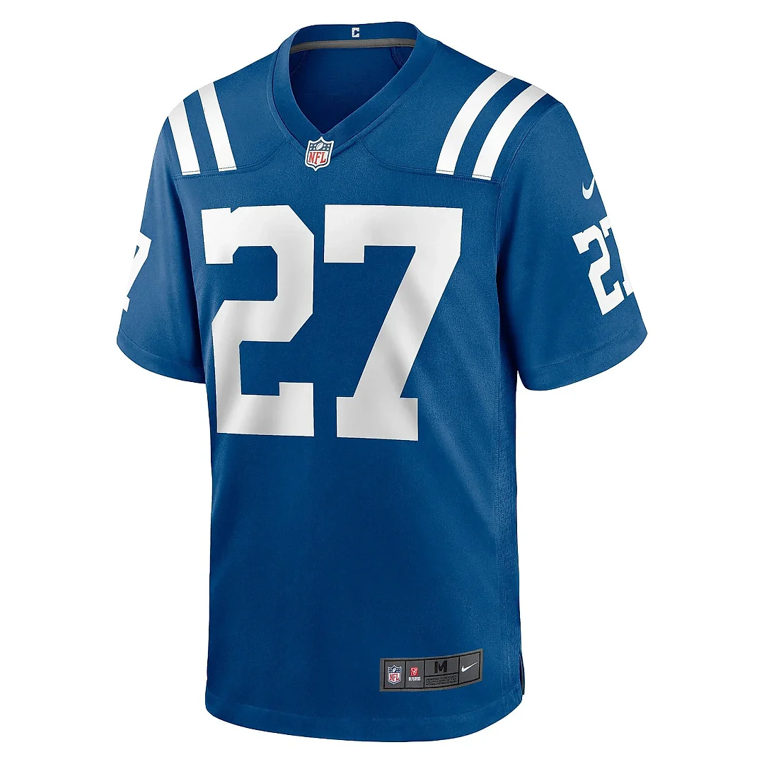 Zennovawear Men's Indianapolis Colts Trey Sermon Royal Game Jersey
