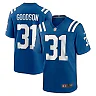 Zennovawear Men's Indianapolis Colts Tyler Goodson Royal Game Jersey