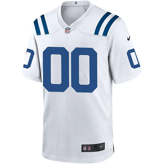 Zennovawear Men's Indianapolis Colts White Custom Game Jersey