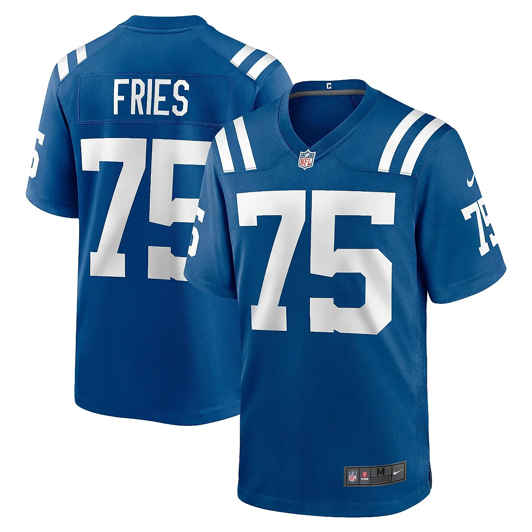 Zennovawear Men's Indianapolis Colts Will Fries Royal Game Jersey