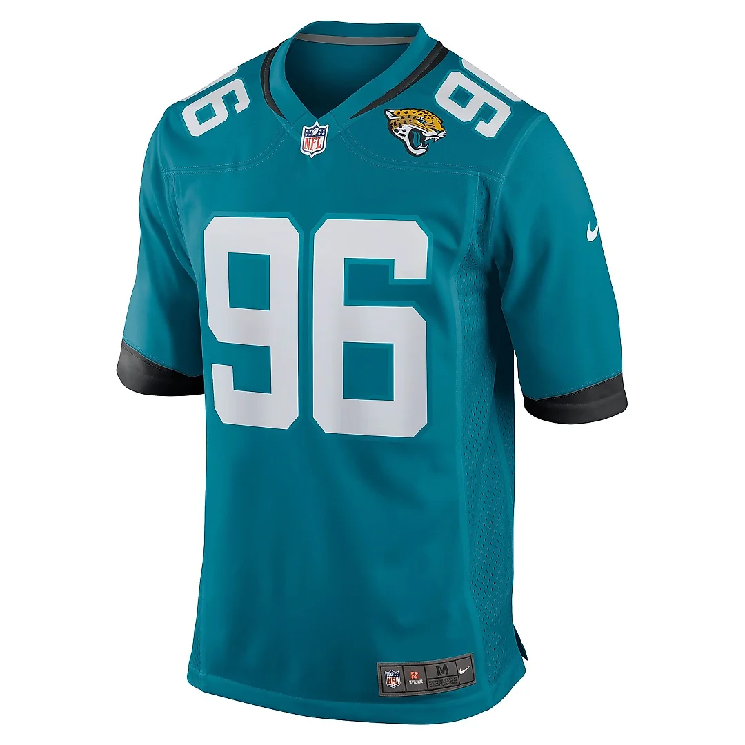 Zennovawear Men's Jacksonville Jaguars Adam Gotsis Teal Game Jersey