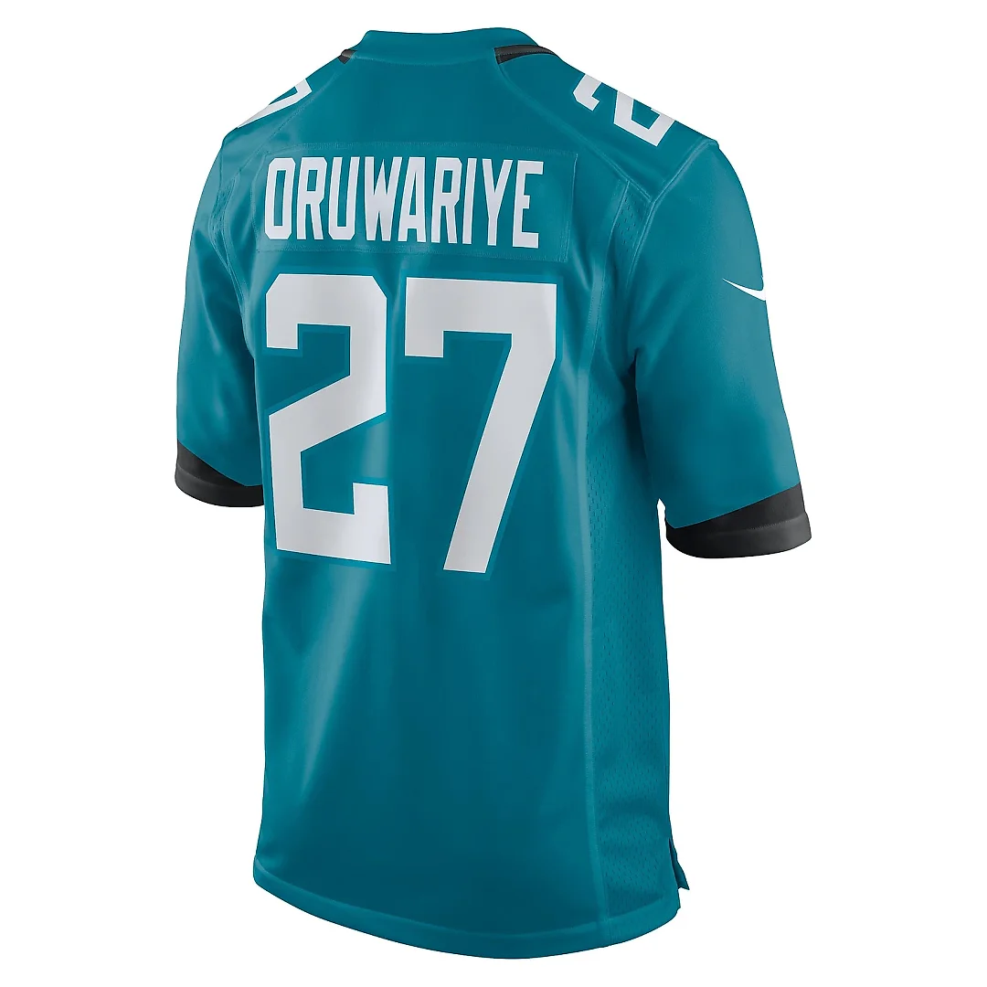 Zennovawear Men's Jacksonville Jaguars Amani Oruwariye Teal Game Jersey