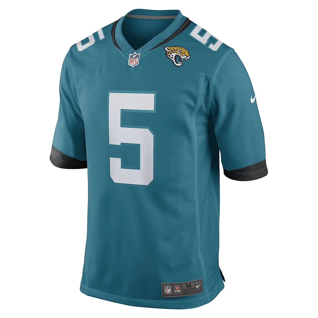 Zennovawear Men's Jacksonville Jaguars Andre Cisco Teal Game Player Jersey