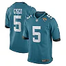 Zennovawear Men's Jacksonville Jaguars Andre Cisco Teal Game Player Jersey