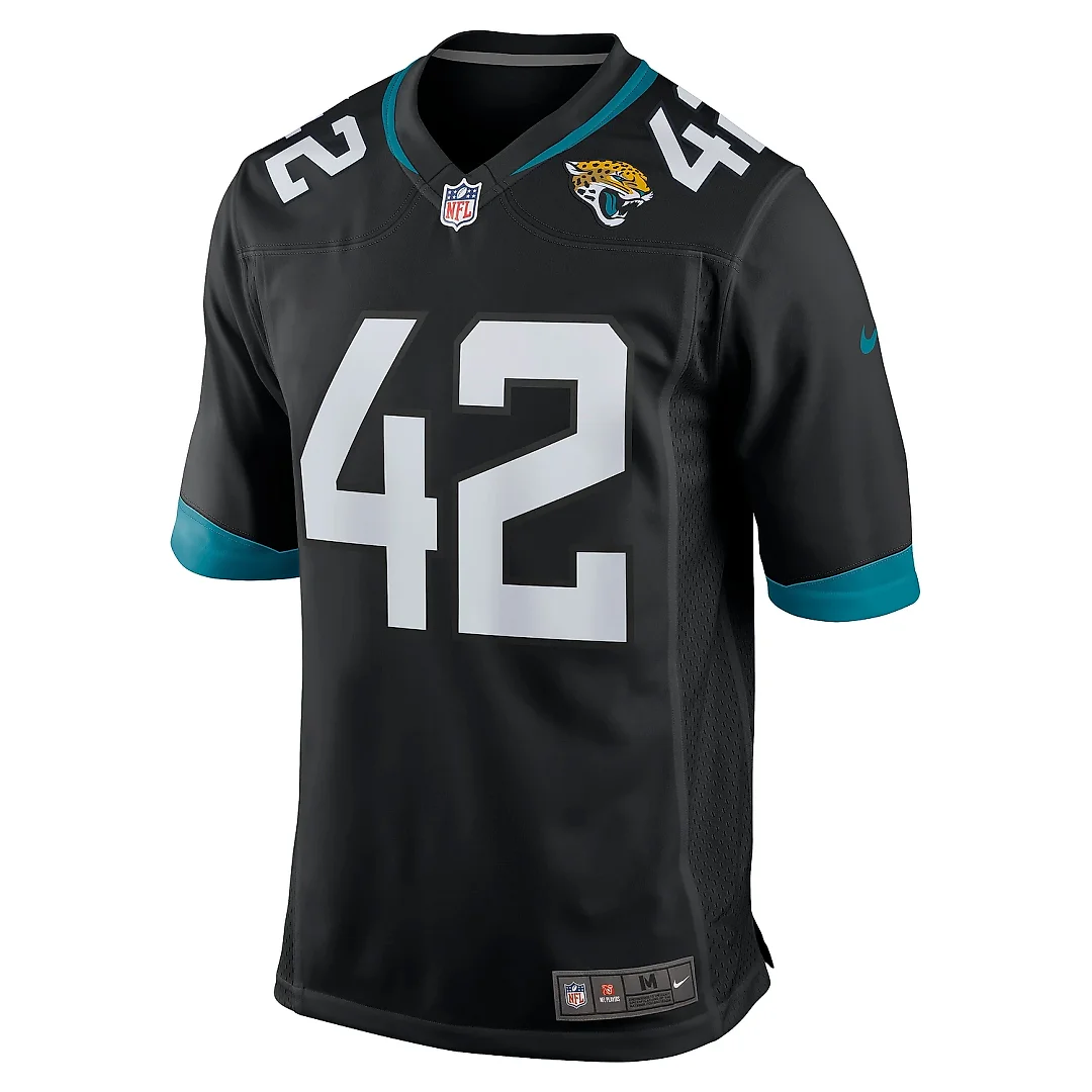 Zennovawear Men's Jacksonville Jaguars Andrew Wingard Black Game Jersey