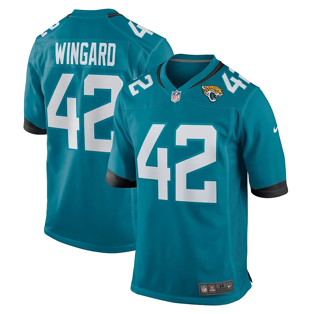 Zennovawear Men's Jacksonville Jaguars Andrew Wingard Teal Game Jersey