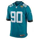 Zennovawear Men's Jacksonville Jaguars Angelo Blackson Teal Team Game Jersey