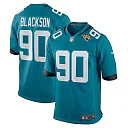 Zennovawear Men's Jacksonville Jaguars Angelo Blackson Teal Team Game Jersey