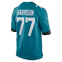 Zennovawear Men's Jacksonville Jaguars Anton Harrison Teal Game Jersey