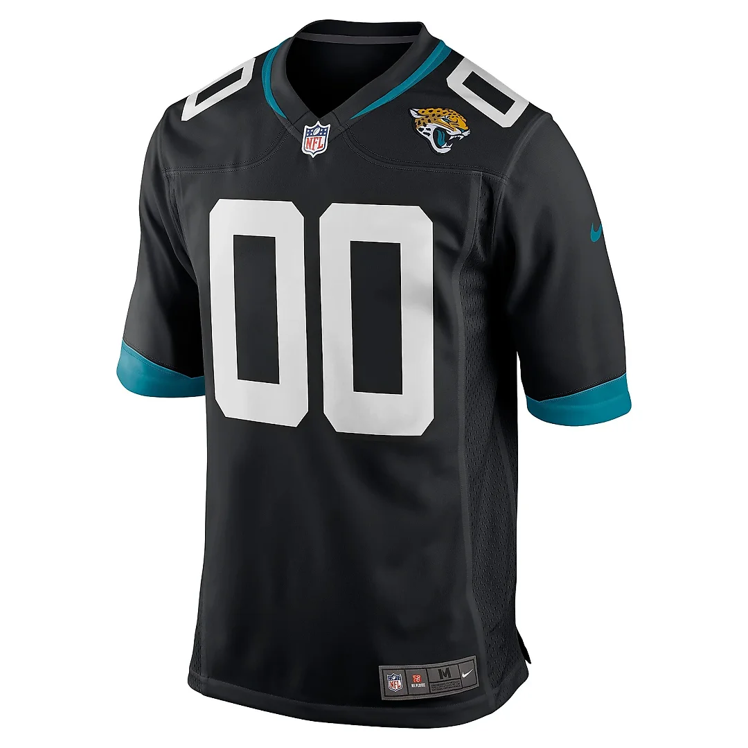 Zennovawear Men's Jacksonville Jaguars Black Custom Game Jersey