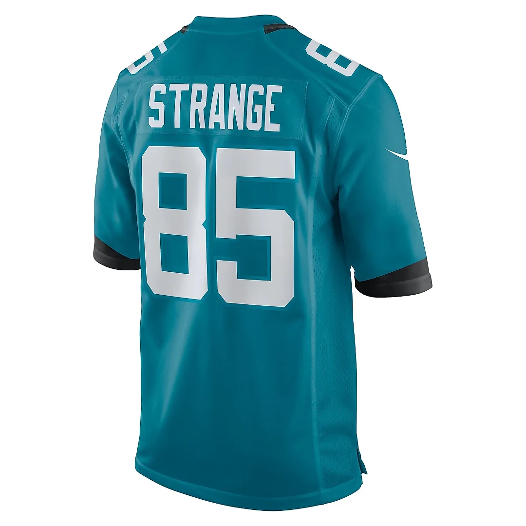 Zennovawear Men's Jacksonville Jaguars Brenton Strange Teal Team Game Jersey
