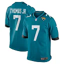 Zennovawear Men's Jacksonville Jaguars Brian Thomas Jr Teal Player Game Jersey