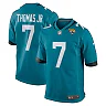 Zennovawear Men's Jacksonville Jaguars Brian Thomas Jr Teal Player Game Jersey