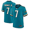 Zennovawear Men's Jacksonville Jaguars Brian Thomas Jr. Teal Prowler Throwback Player Game Jersey