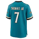 Zennovawear Men's Jacksonville Jaguars Brian Thomas Jr. Teal Prowler Throwback Player Game Jersey