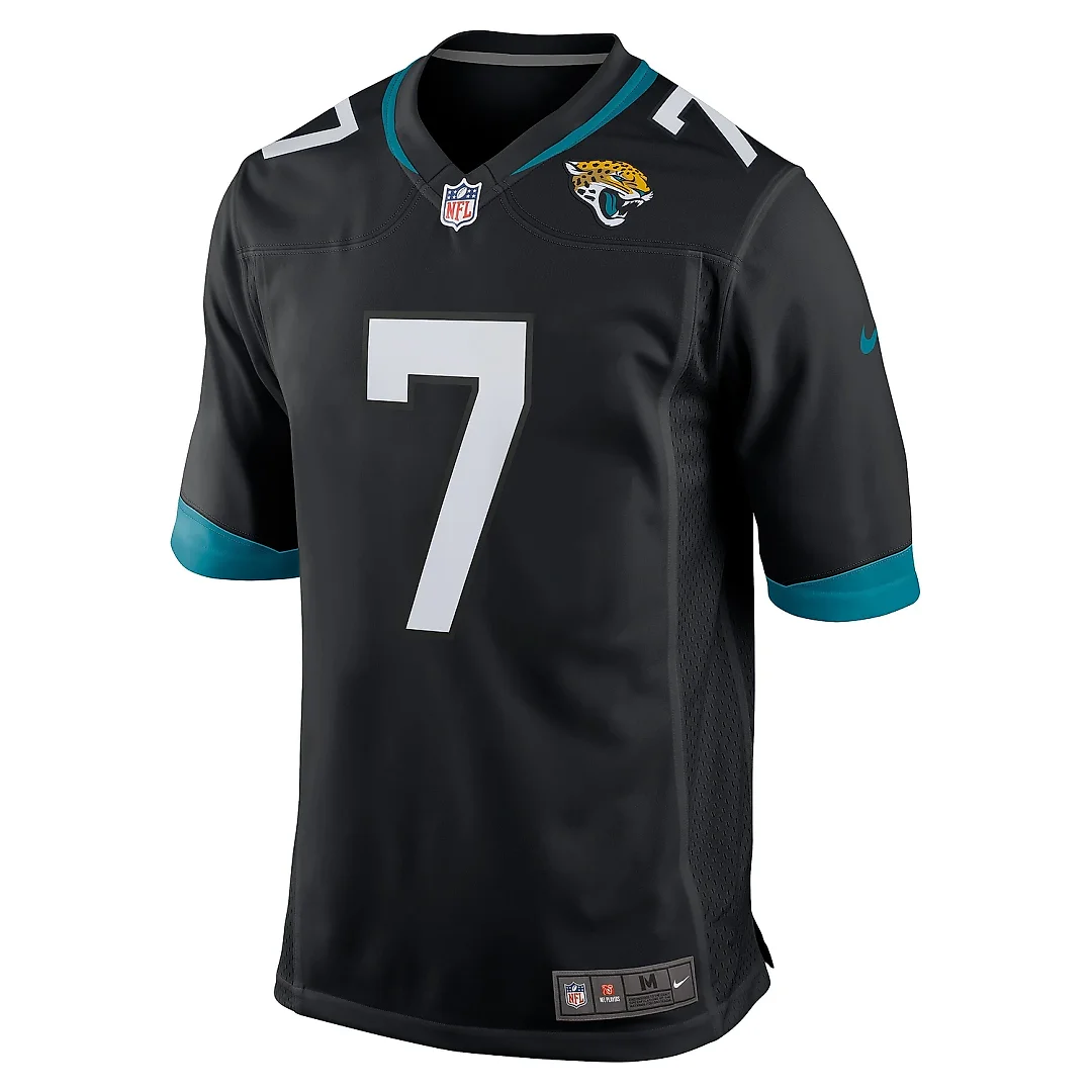 Zennovawear Men's Jacksonville Jaguars Byron Leftwich Black Alternate Retired Player Game Jersey