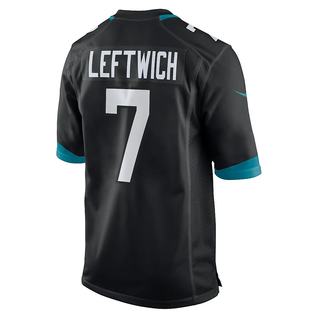 Zennovawear Men's Jacksonville Jaguars Byron Leftwich Black Alternate Retired Player Game Jersey