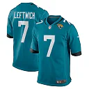 Zennovawear Men's Jacksonville Jaguars Byron Leftwich Teal Retired Player Game Jersey