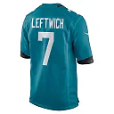Zennovawear Men's Jacksonville Jaguars Byron Leftwich Teal Retired Player Game Jersey