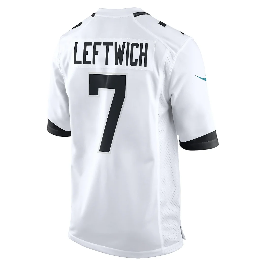 Zennovawear Men's Jacksonville Jaguars Byron Leftwich White Retired Player Game Jersey