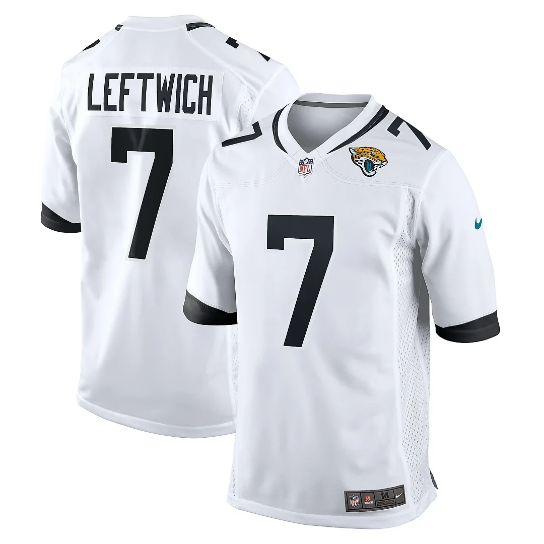 Zennovawear Men's Jacksonville Jaguars Byron Leftwich White Retired Player Game Jersey