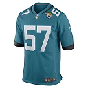 Zennovawear Men's Jacksonville Jaguars Caleb Johnson Teal Game Player Jersey