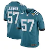 Zennovawear Men's Jacksonville Jaguars Caleb Johnson Teal Game Player Jersey