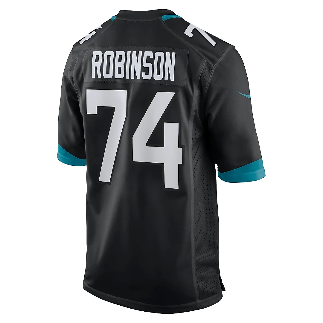 Zennovawear Men's Jacksonville Jaguars Cam Robinson Black Game Jersey