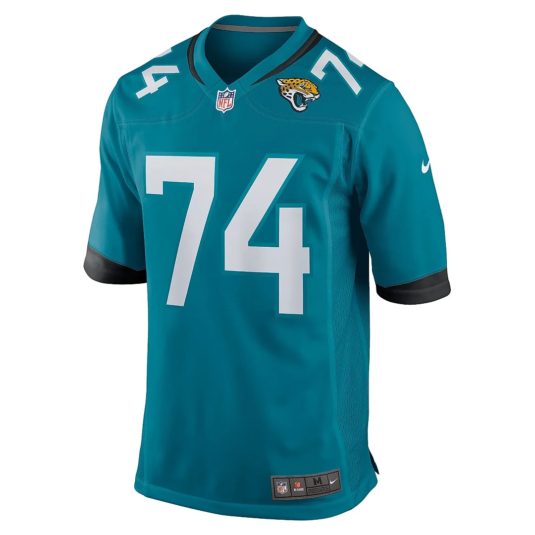 Zennovawear Men's Jacksonville Jaguars Cam Robinson Teal Game Jersey