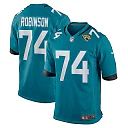Zennovawear Men's Jacksonville Jaguars Cam Robinson Teal Game Jersey