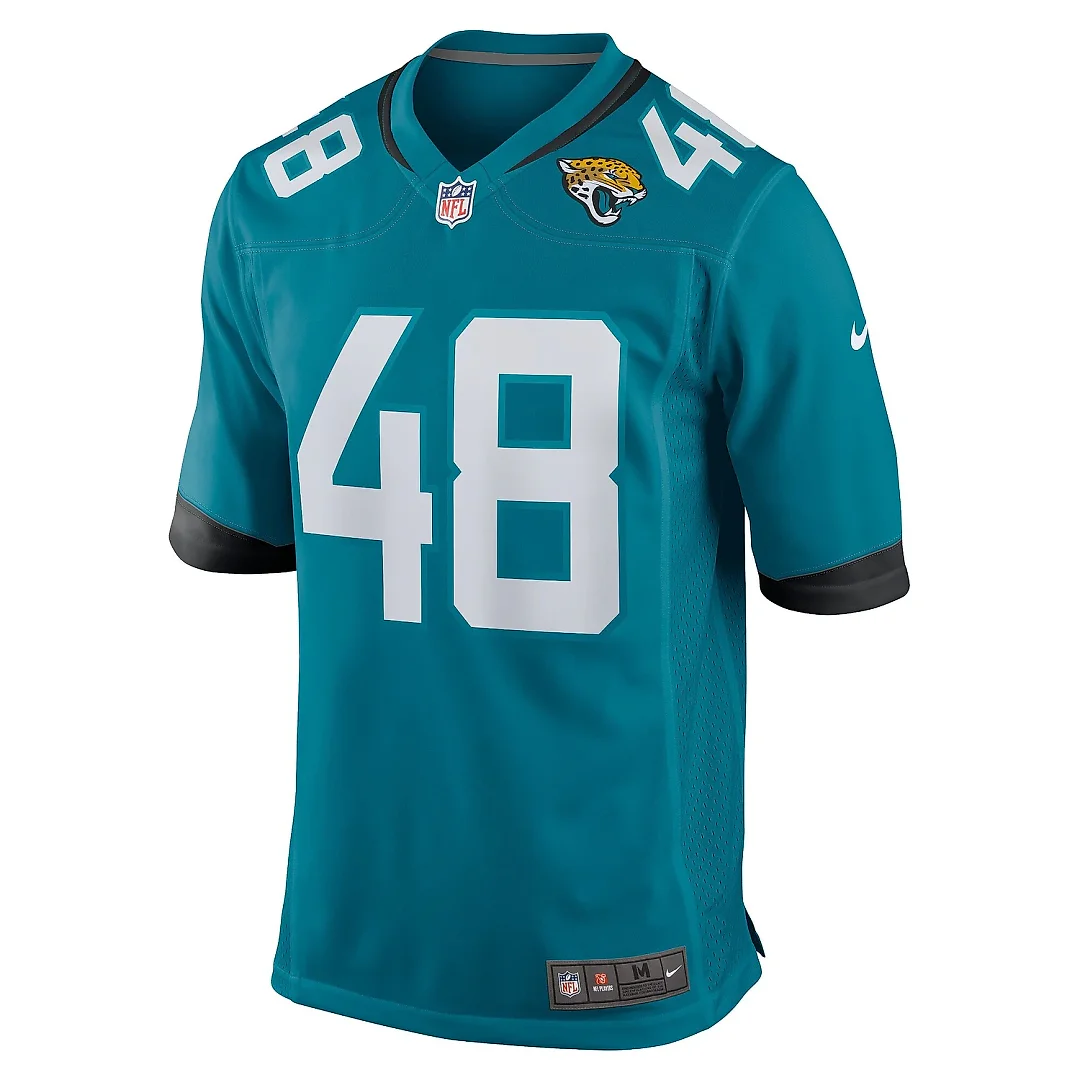 Zennovawear Men's Jacksonville Jaguars Chad Muma Teal Game Jersey