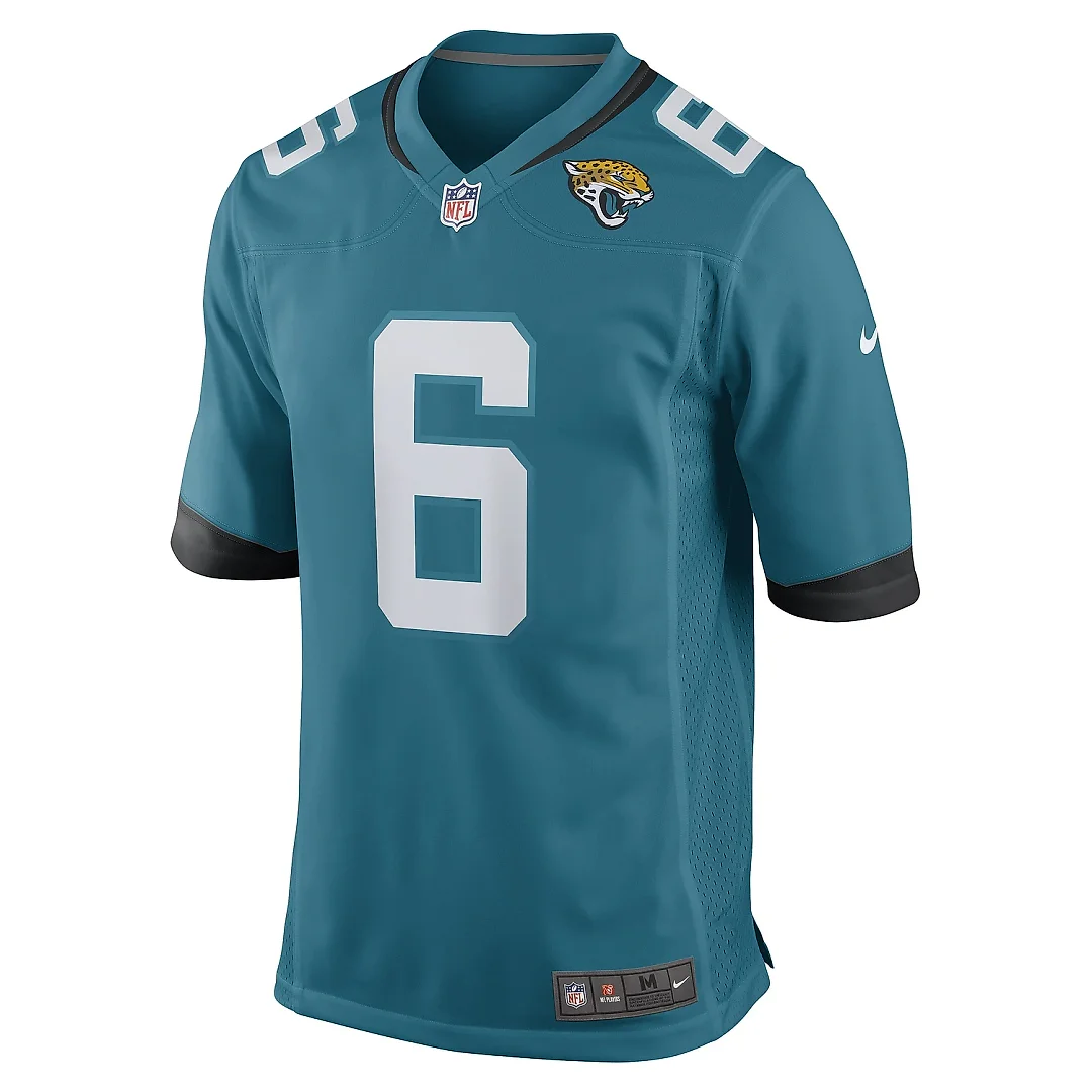 Zennovawear Men's Jacksonville Jaguars Chris Claybrooks Teal Game Player Jersey