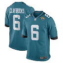 Zennovawear Men's Jacksonville Jaguars Chris Claybrooks Teal Game Player Jersey