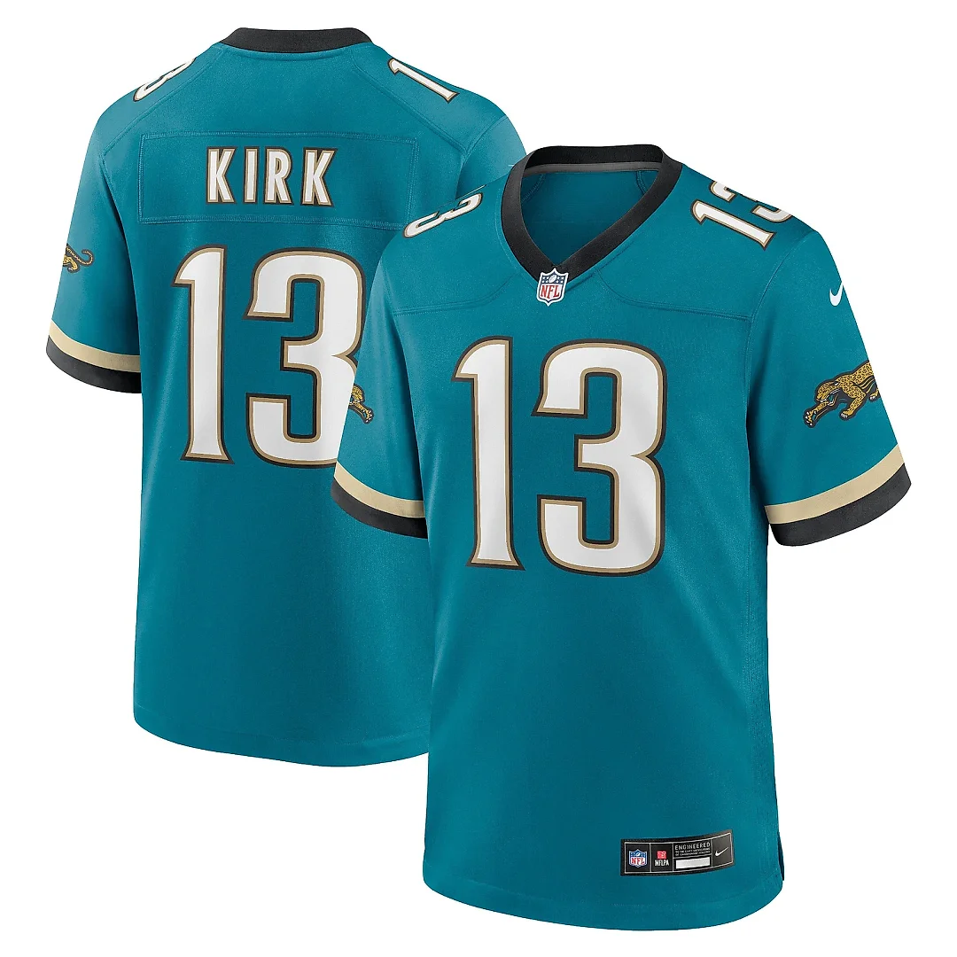 Zennovawear Men's Jacksonville Jaguars Christian Kirk Teal Prowler Throwback Player Game Jersey