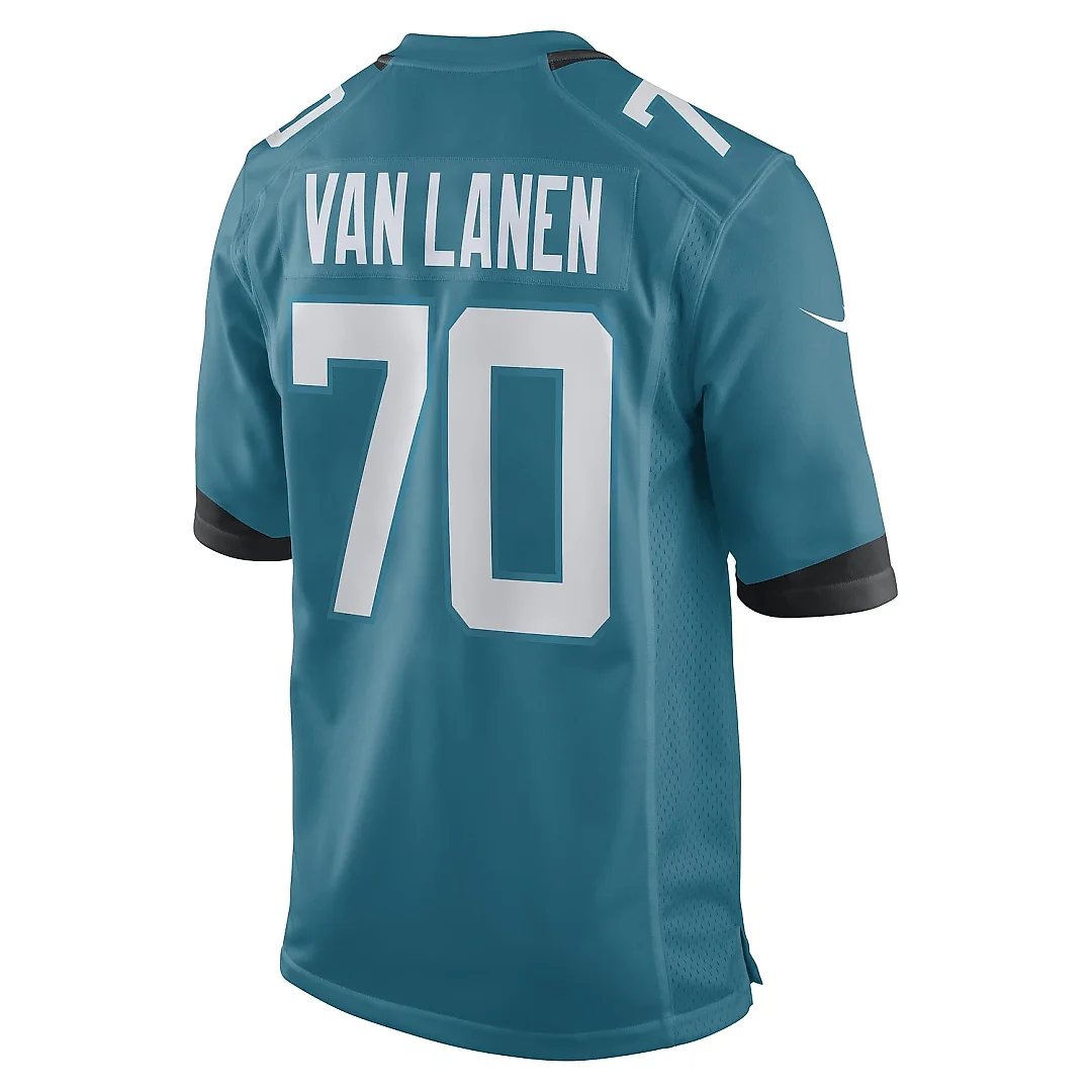 Zennovawear Men's Jacksonville Jaguars Cole Van Lanen Teal Game Player Jersey