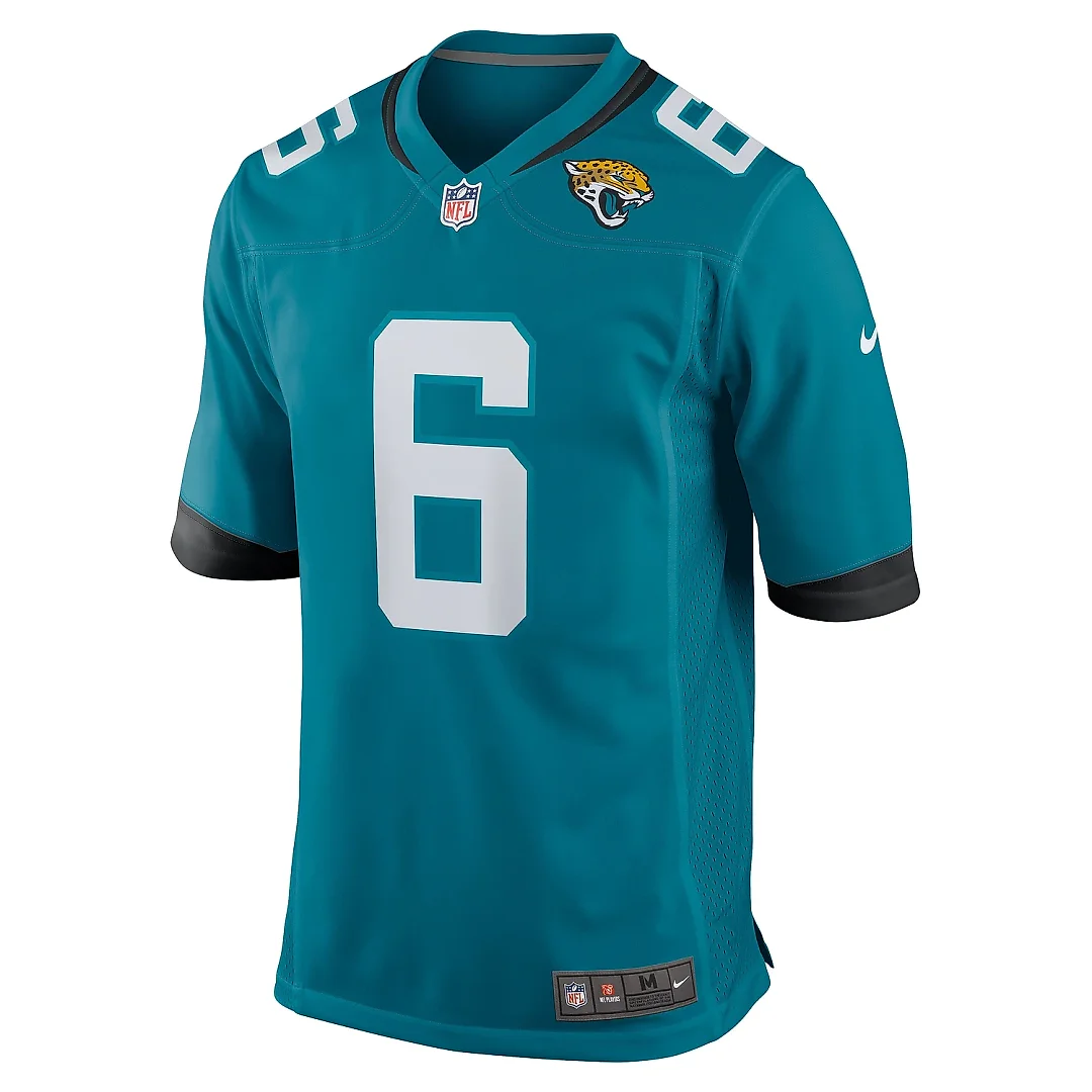 Zennovawear Men's Jacksonville Jaguars Darnell Savage Teal Team Game Jersey