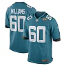 Zennovawear Men's Jacksonville Jaguars Darryl Williams Teal Game Player Jersey