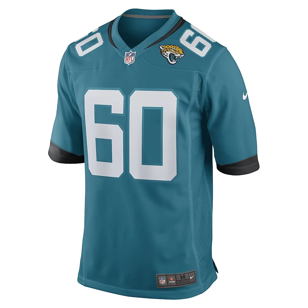 Zennovawear Men's Jacksonville Jaguars Darryl Williams Teal Game Player Jersey