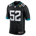Zennovawear Men's Jacksonville Jaguars DaVon Hamilton Black Game Jersey