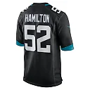Zennovawear Men's Jacksonville Jaguars DaVon Hamilton Black Game Jersey