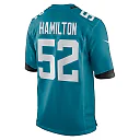 Zennovawear Men's Jacksonville Jaguars DaVon Hamilton Teal Game Jersey